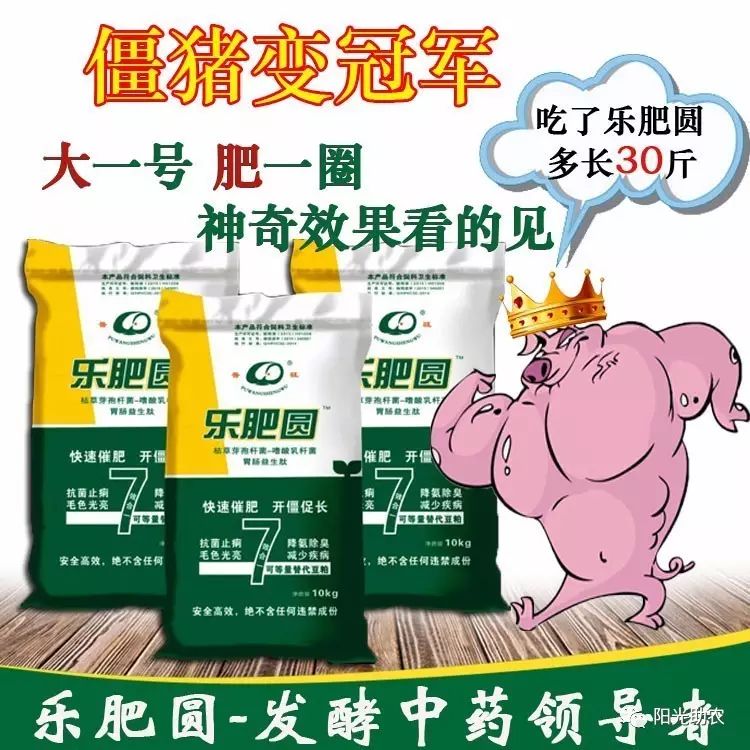 養(yǎng)豬賺大錢，就用樂肥圓!